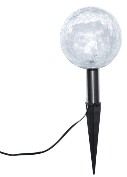 6 db LED kerti gömblámpa cövekkel és napelemmel