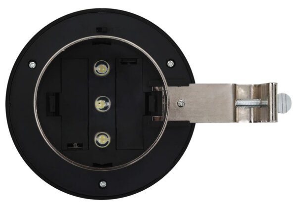 6 db kerek fehér kültéri napelemes LED lámpa, 12 cm