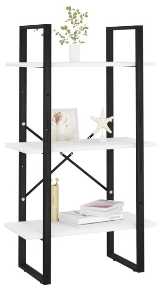 Fehér forgácslap tárolópolc 60 x 30 x 105 cm