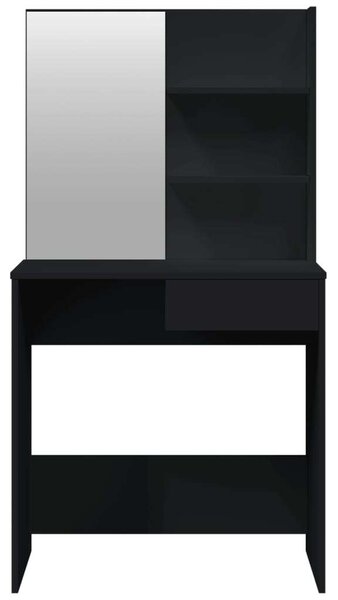 VidaXL Fekete Sminkasztal Szett - 74,5x40x141 cm