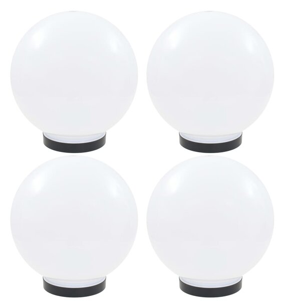 4 db LED gömblámpa 25 cm PMMA