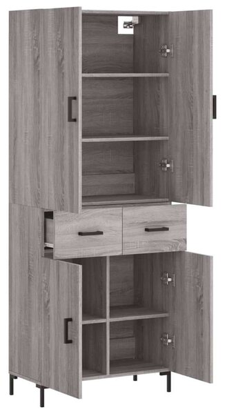 VidaXL szürke sonoma szerelt fa magasszekrény 69,5 x 34 x 180 cm