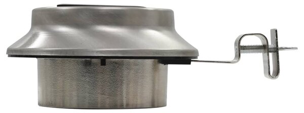 6 db kerek fehér kültéri napelemes LED lámpa, 12 cm