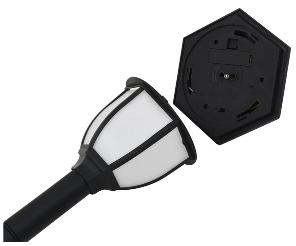 3 db fekete kültéri napelemes LED lámpa