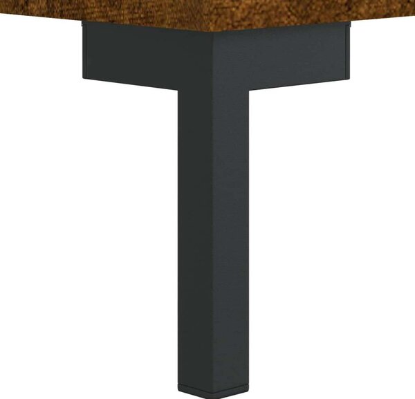 Modern Füstös Tölgy Tálalószekrény - 70x34x90 cm