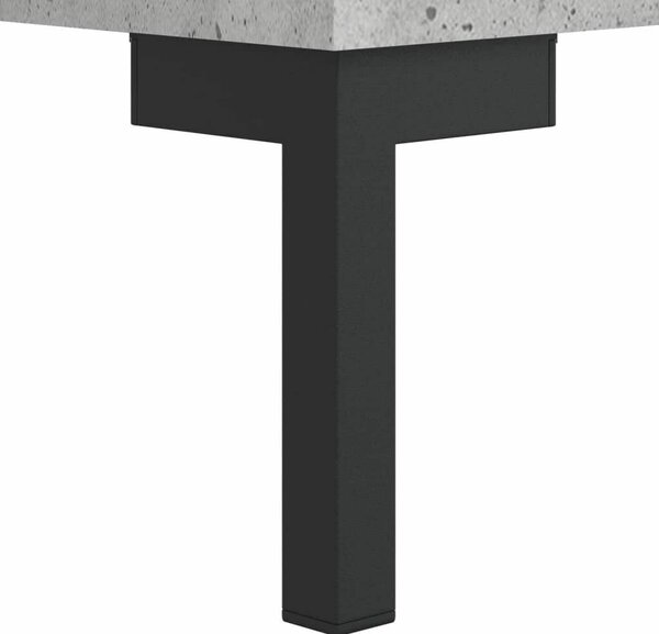 Betonszürke szerelt fa tálalószekrény 69,5 x 34 x 90 cm