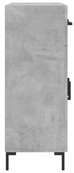 Betonszürke szerelt fa tálalószekrény 69,5 x 34 x 90 cm