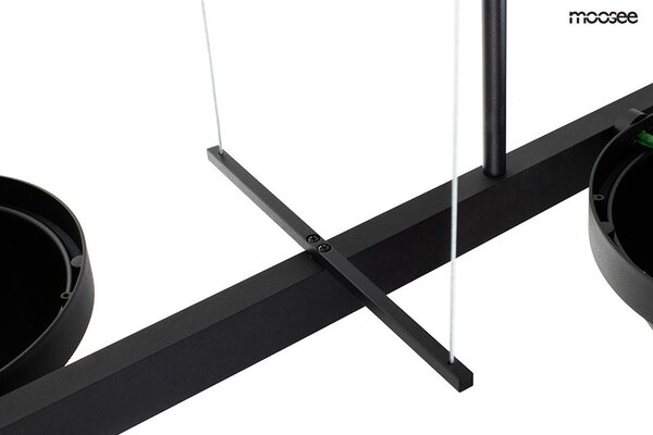 Moosee Plant Line Fekete LED Függőlámpa Növénytartóval