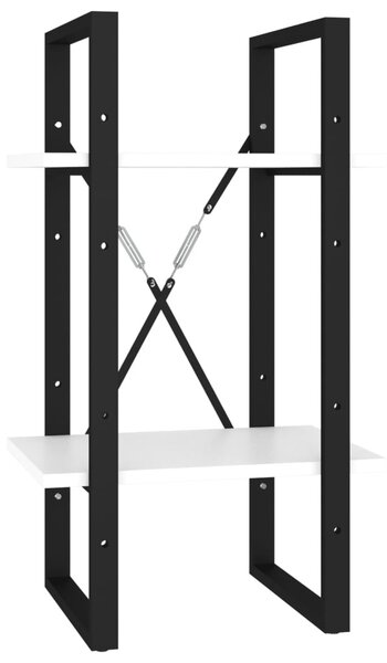 5 szintes fehér szerelt fa könyvszekrény 40 x 30 x 175 cm