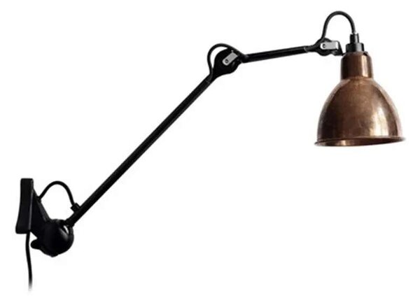 DCW - 222 Fali Lámpa Black/Raw Copper/WhiteLampe Gras - Lampemesteren