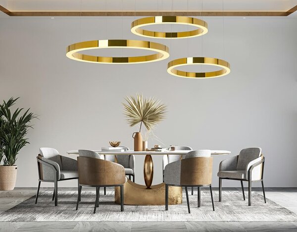 Moosee Ring Luxury 90 LED Függőlámpa Arany