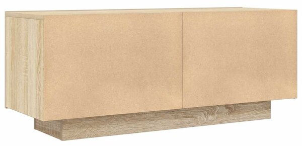 Sonoma tölgyszínű szerelt fa TV-szekrény 100 x 35 x 40 cm