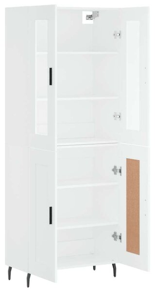 VidaXL Fehér Fa Magasszekrény - 180 cm