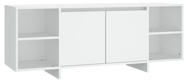 Fehér szerelt fa TV-szekrény 130 x 35 x 50 cm