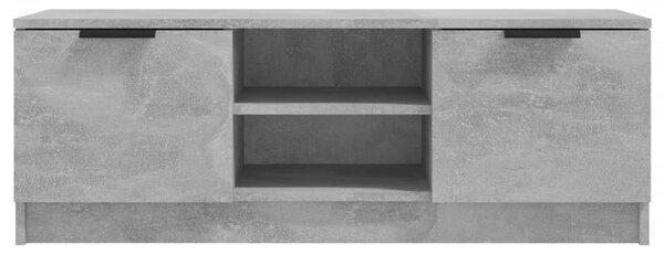 Betonszürke szerelt fa TV-szekrény 102 x 35 x 36,5 cm
