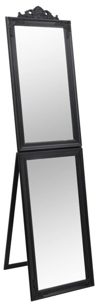 Fekete szabadon álló tükör 45x180 cm
