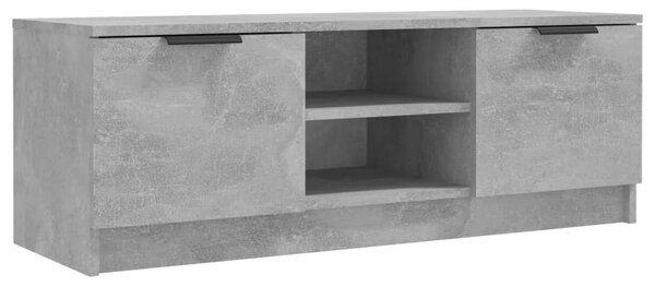 Betonszürke szerelt fa TV-szekrény 102 x 35 x 36,5 cm