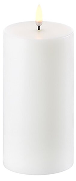Uyuni Lighting - Oszlopos Gyertya LED Nordic White 7,8 x 15 cmUyuni Lighting - Lampemesteren