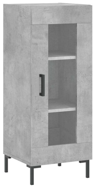 VidaXL Magas Szekrény - Betonszürke - 34,5x34x180 cm