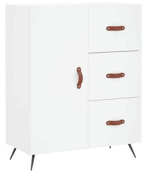 VidaXL Fehér Fa Magasszekrény - 69,5x34x180 cm