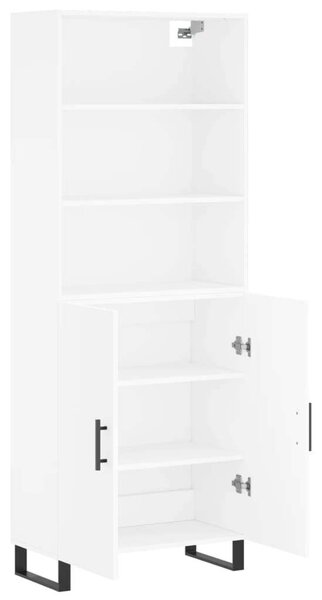 VidaXL Fehér Fa Magasszekrény - 180 cm