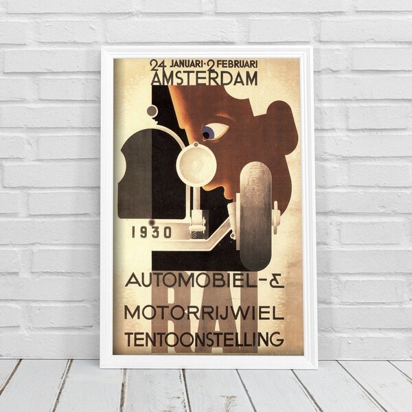 Retro plakát Retro plakát Amszterdam autó show