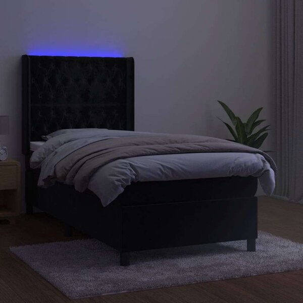 Bársony Ágy - LED Világítás - 80x200 cm