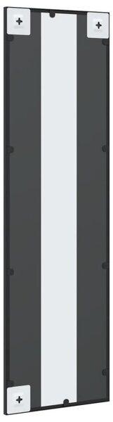 Fekete téglalap alakú vas fali tükör 30 x 100 cm