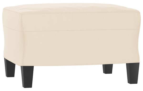 Bézs mikroszálas szövet kanapéfotel lábtartóval 60 cm