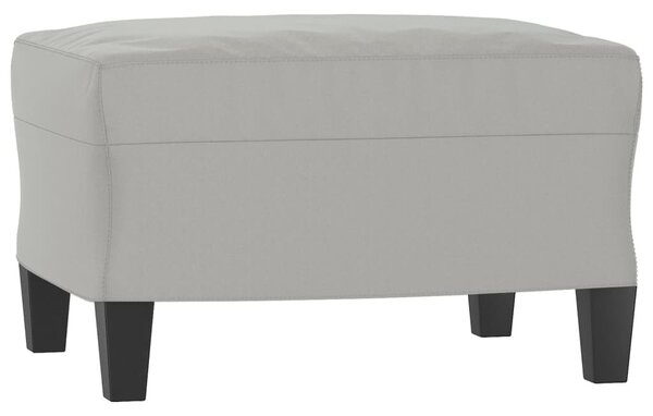 VidaXL világosszürke mikroszálas szövet kanapéfotel lábtartóval 60 cm