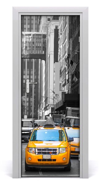Ajtóposzter öntapadós New York taxi 85x205