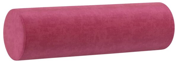 2 személyes bordó bársony kanapé díszpárnákkal 120 cm
