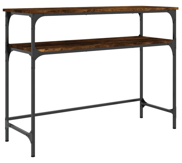 Füstös tölgy színű szerelt fa tálalóasztal 100x35,5x75 cm