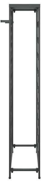Fekete kovácsoltvas bortartó 45 palackhoz 54 x 18 x 100 cm