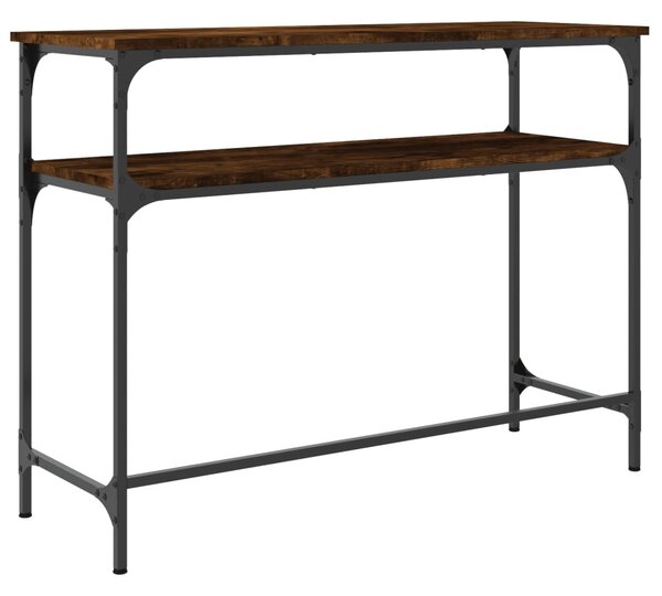 Füstös tölgy színű szerelt fa tálalóasztal 100x35,5x75 cm