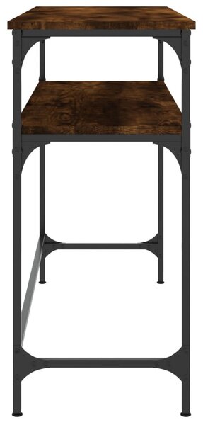 Füstös tölgy színű szerelt fa tálalóasztal 100x35,5x75 cm