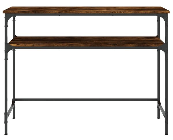 Füstös tölgy színű szerelt fa tálalóasztal 100x35,5x75 cm