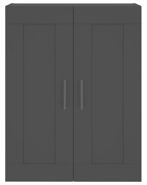 2 db Fekete Falra Szerelhető Szekrény - 69,5x34x90 cm