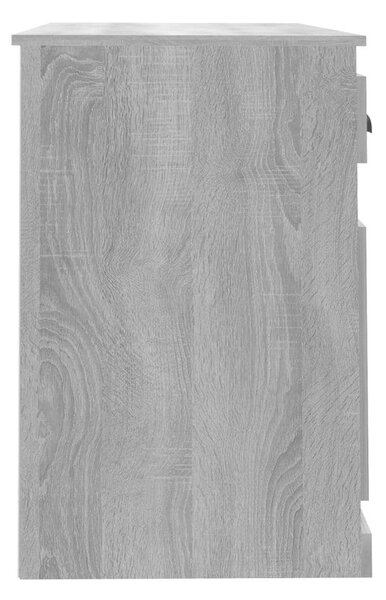 VidaXL Íróasztal Fiókkal - Sonoma Szürke - 115cm