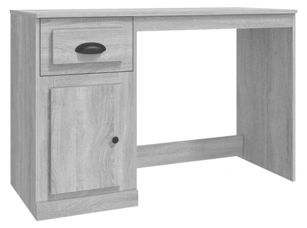 VidaXL Íróasztal Fiókkal - Sonoma Szürke - 115cm