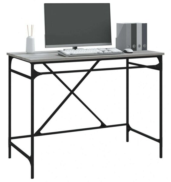 VidaXL Ipari Íróasztal - Szerelt Fa - 100x50x75 cm