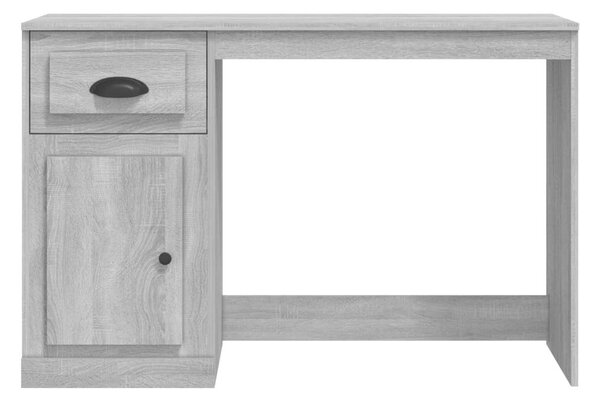 VidaXL Íróasztal Fiókkal - Sonoma Szürke - 115cm