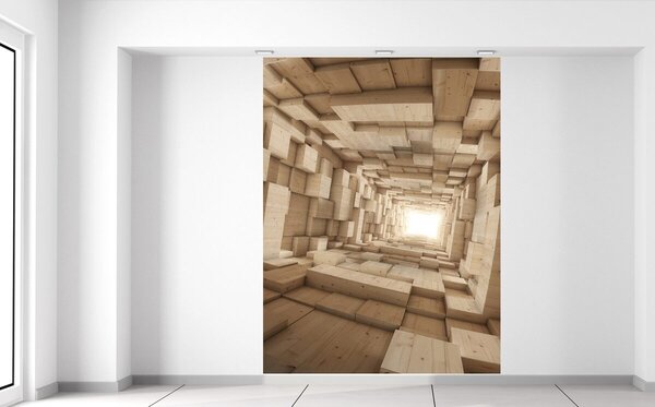 Fotótapéta Fa 3D alagút
