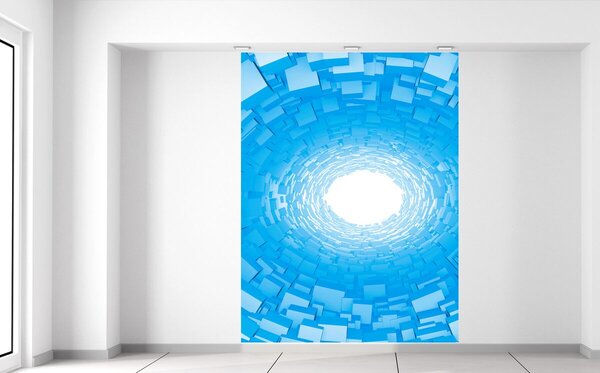 Fotótapéta Kék 3D alagút