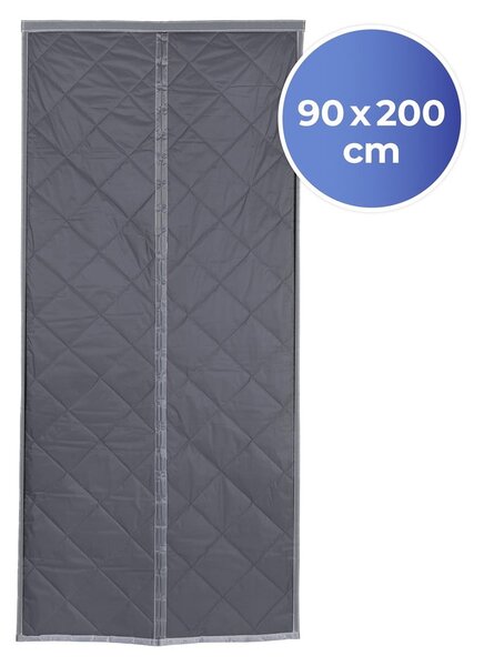 Szürke-ezüstszínű termo függöny ajtóra 90x200 cm – Maximex
