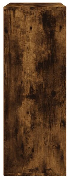 Füstös tölgy színű szerelt fa tálalószekrény 60 x 31 x 84 cm