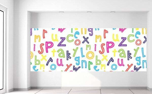 Gario Fotótapéta Szép színes ábécé Anyag: Öntapadó, Méret: 268 x 100 cm