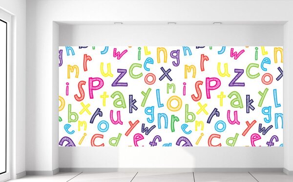Gario Fotótapéta Szép színes ábécé Anyag: Öntapadó, Méret: 536 x 240 cm