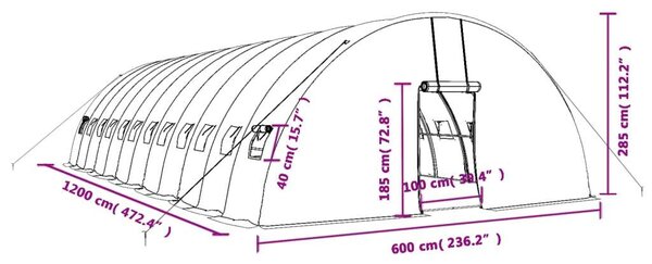 Nagy Melegház - Acélvázas - 72 m²