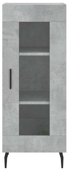 Modern Magasszekrény - Betonszürke - 34,5x34x180 cm
